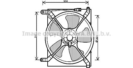 AVA QUALITY COOLING Ventilaator,mootorijahutus DW7518